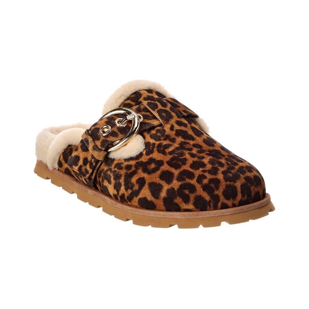 Stuart Weitzman Chrystie Suede & Shearling Mule